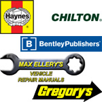 Haynes, Gregorys, Robert Bentley, Chiltons, Max Ellery repair manuals