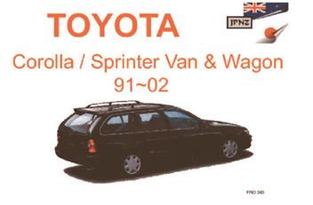 1991 toyota corolla wagon owners manual #7