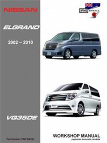 Nissan elgrand owners manual in english #1