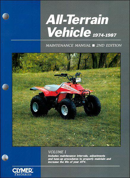 ATV 1974 1987 Clymer Owners Service Repair Manual 0872882772