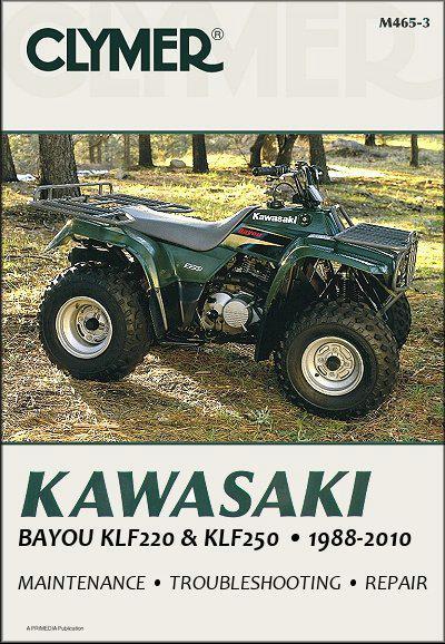 Kawasaki Bayou KLF220 KLF250 1988 2011 ATV Clymer Owners Service